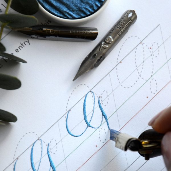 Copperplate Calligraphy Uppercase G Drill