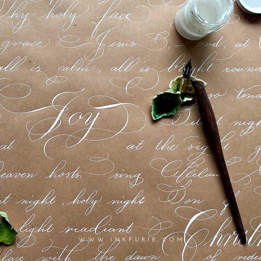 Mastering Custom Calligraphed Wrapping Paper